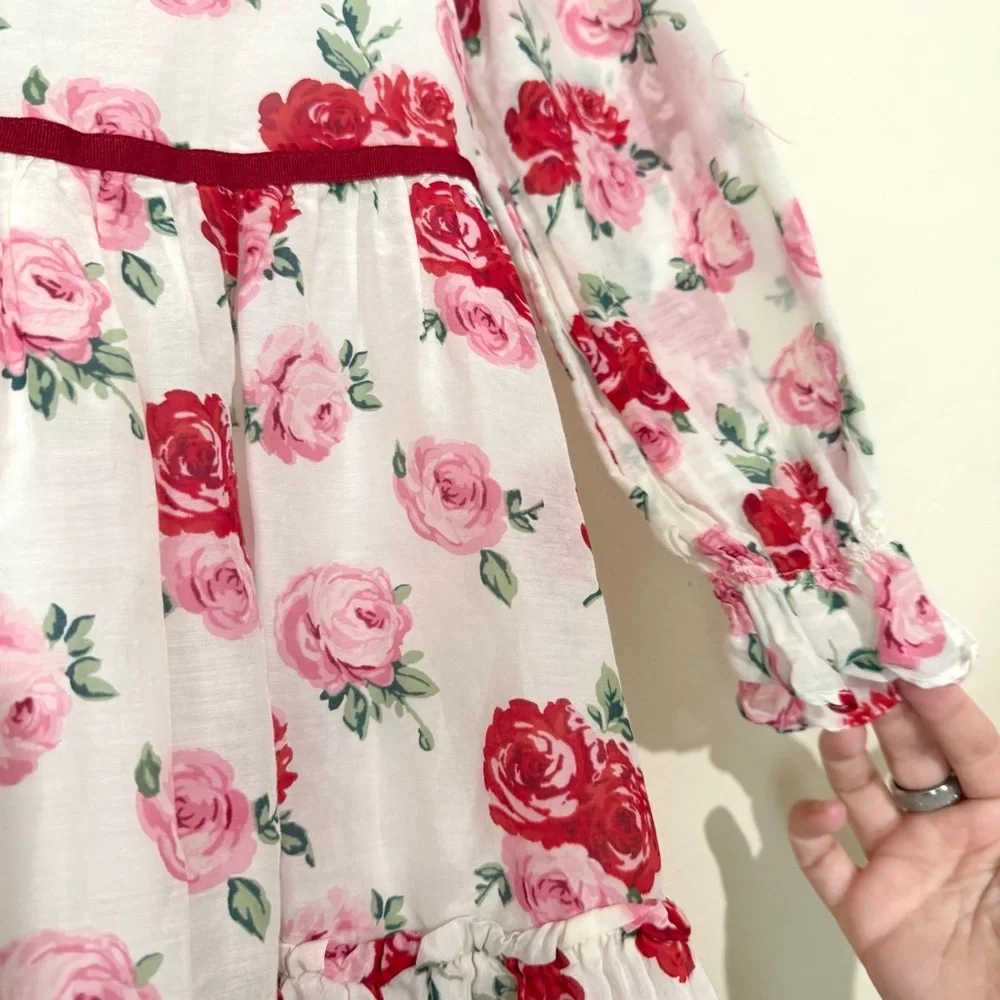Janie and Jack The Rose Ruffle Dress SIZE 5